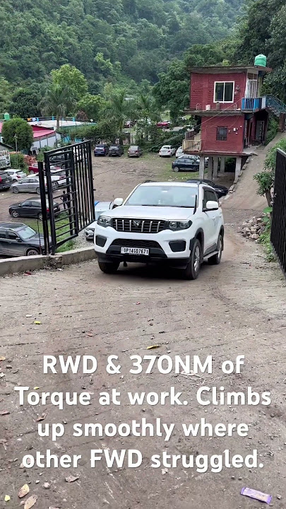 Petrol Scorpio N’s 370 NM of Torque and RWD configuration working smoothly.
