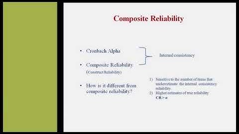 Composite Reliability & Average Variance Extraction: Basics and Estimation (Part - 01)