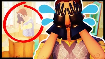 CRYING NEIGHBOR BASEMENT ENDING!! | Hello Neighbor Alpha 3