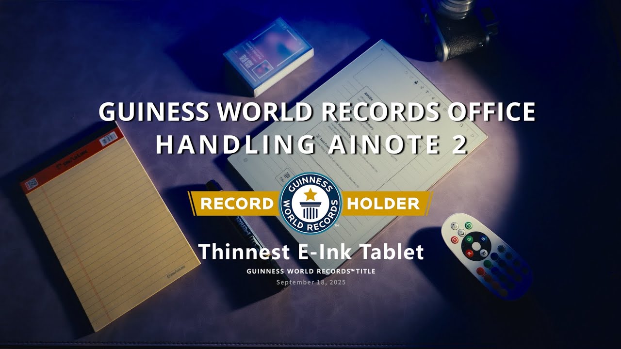 Explore AINOTE 2 with Guinness World Records' Office!
