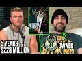 Pat McAfee & Bucks Owner Aaron Rodgers Talk Giannis Antetokounmpo Contract Extension