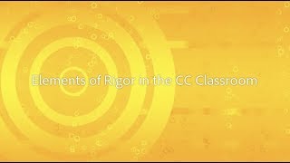 Elements of Rigor in the Common Core Classroom