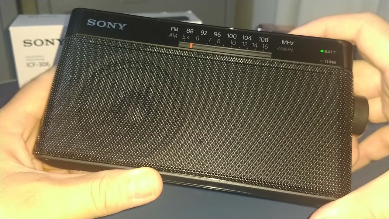 Teste de AM feito no rádio Sony ICF - 306 