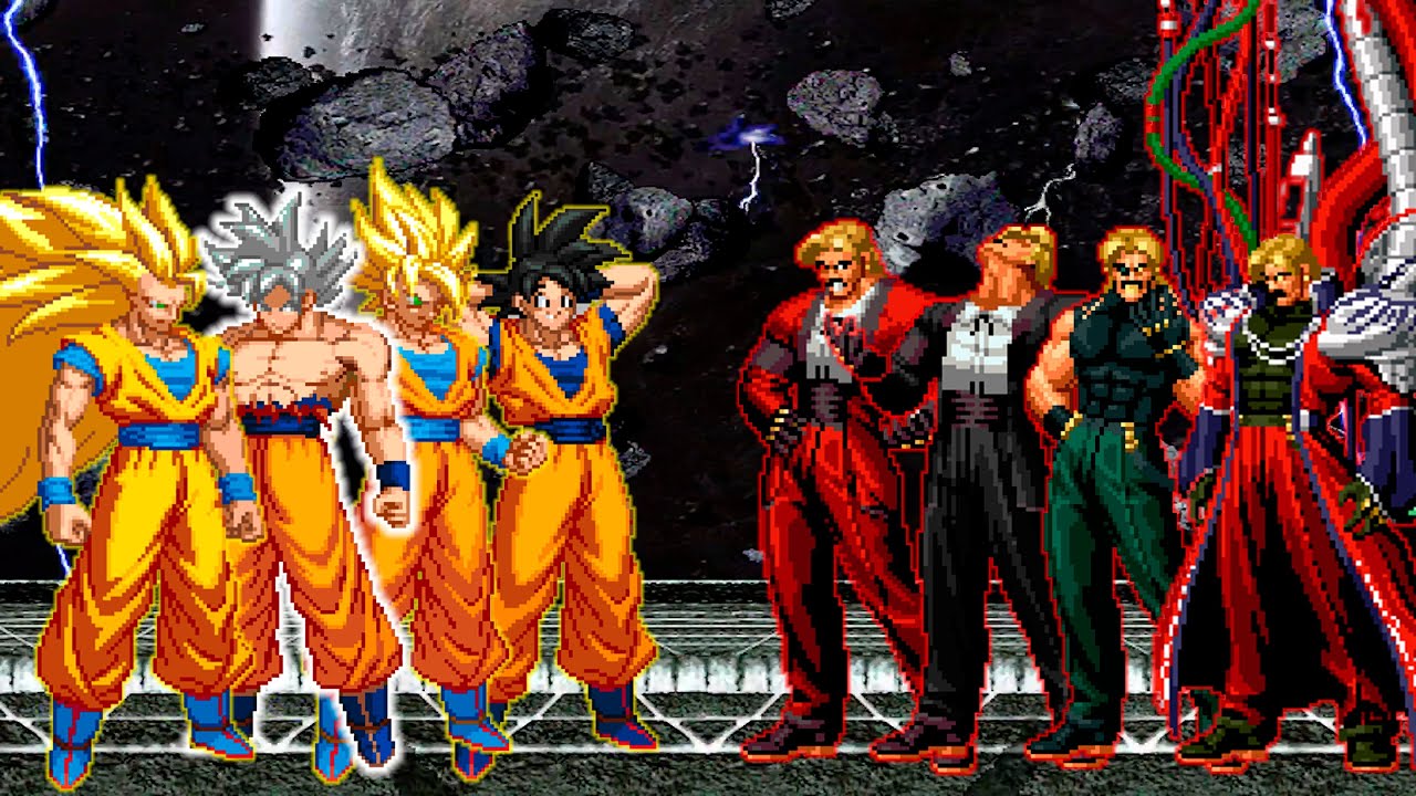 [DBS vs KOF] Son Goku vs Rugal Bernstein Team