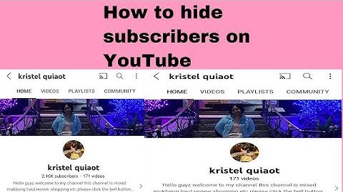 Paano itago Ang subscribers on YouTube/Subscribers count?Tagalog Tutorial
