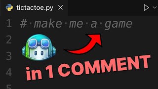 Can Github Copilot make a game from one comment