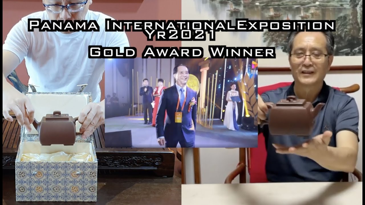 GOLD Award Pot at the 2021 Panama International Exposition: 紫砂巨作: 《一脉相通》 省大师 邵顺生