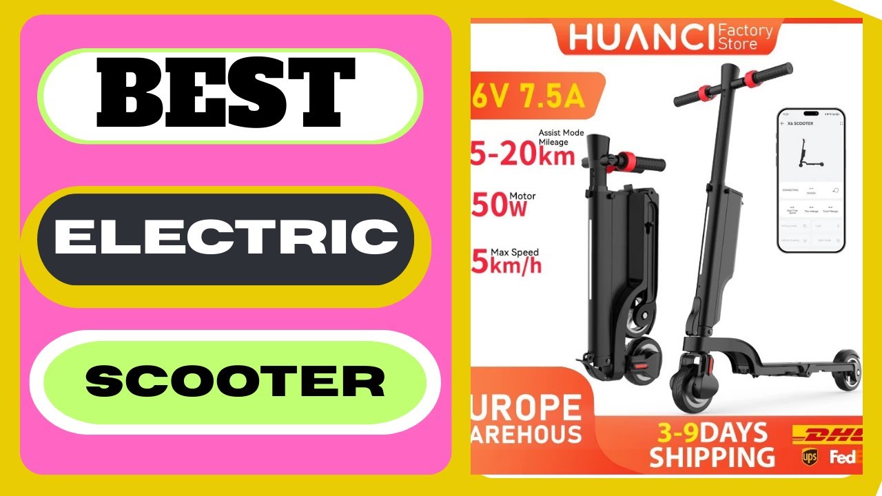 HUANCI X6 electric scooter adults Foldable electric scooters 350W scooters electric 36V 7.5A