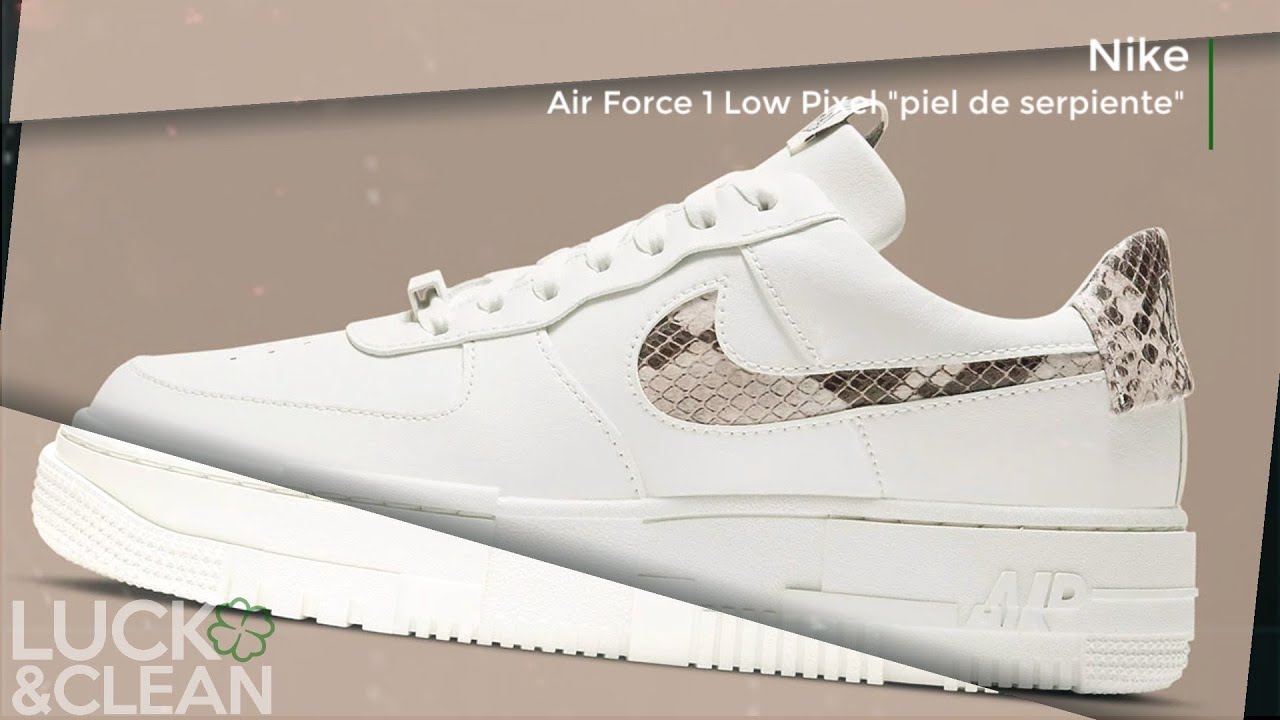 Este Nike Air Force 1 Pixel cuenta piel de serpiente | Cultura Sneakers - YouTube