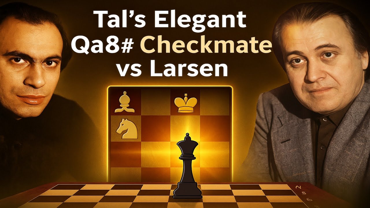 Tal’s Elegant Qa8 Checkmate vs Larsen | Portoroz 1958 Masterpiece