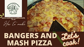 Bangers And Mash Pizza  |  English Style Comfort Pizza