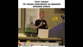 Opening speech - 1st vegan conference