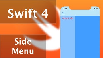 Side Menu / Slide out menu (Swift 3 & 4 + Xcode 9.0)
