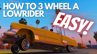 How To 3 Wheel A Lowrider GTA 5 ALL CONSOLES [EASY] 🔥💨 screenshot 3