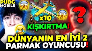 DÜNYANIN EN İYİ 2 PARMAK OYUNCUSUYLA UÇAĞINA VS ATTIK!! 😱 ( FENA KIŞKIRTTIM 🤬 ) -  PUBG MOBİLE