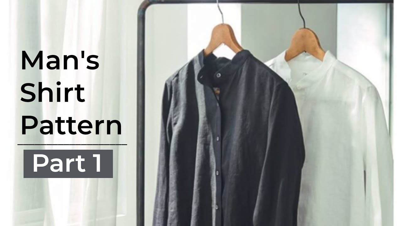 ✓ Men's Shirt Pattern – Step by Step [ All Sizes ]