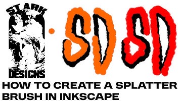How to create a splatter brush in inkscape