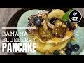 How to make Banana Blueberry Pancakes