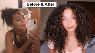 My one product, 2 step curly hair routine | Easy definition & volume | Jayme Jo