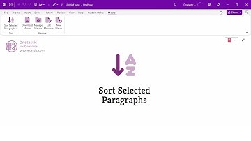 Sort your lists in OneNote