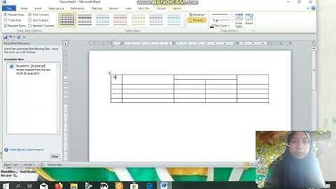 CARA MEMBUAT TABEL NILAI SISWA SECARA SEDERHANA DI WORD _Namira