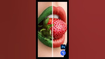 How To Change Lip Colour In Photoshop | Tutorial for beginners 2024 #shorts