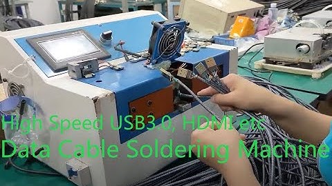 High Speed Data Cable Connectors Soldering Machine  - XFD TECH