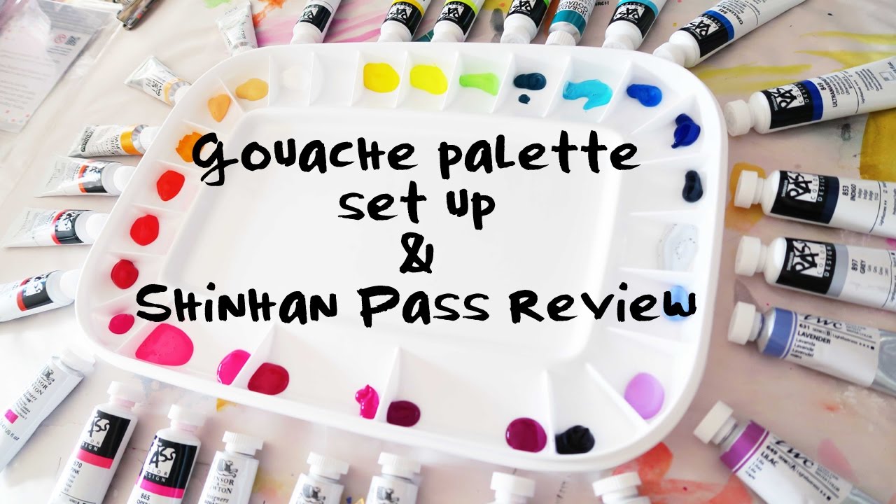 Watercolor and gouache hybrid paint? // Shinhan Pass review 