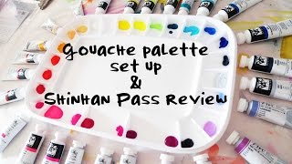 Shinhan Pass Review & Gouache Palette Set Up 