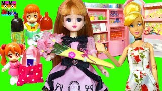 リカちゃん❤️パパと一緒にプリンセスのお店でお買い物をするよ！バービーのおんがくがなるおはなやさん  プリキュアアラモード  ミサキちゃん 人形 アニメ おもちゃ おもちゅーぶ