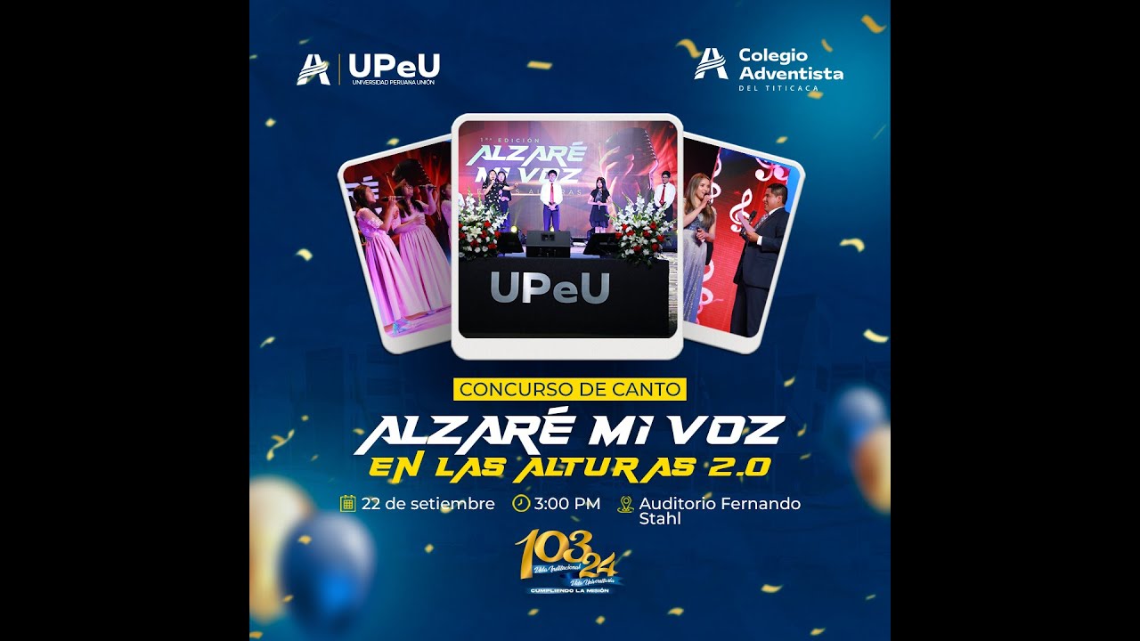 🔴 ¡Ya estamos EN VIVO! CONCURSO DE CANTO – ALZARÉ MI VOZ EN LAS ALTURAS 2.0🎶✨