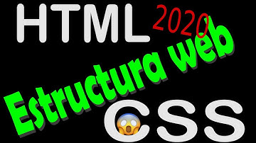 👉 Crear la estructura de una web con CSS - Curso básico de html y css 2020  - 6