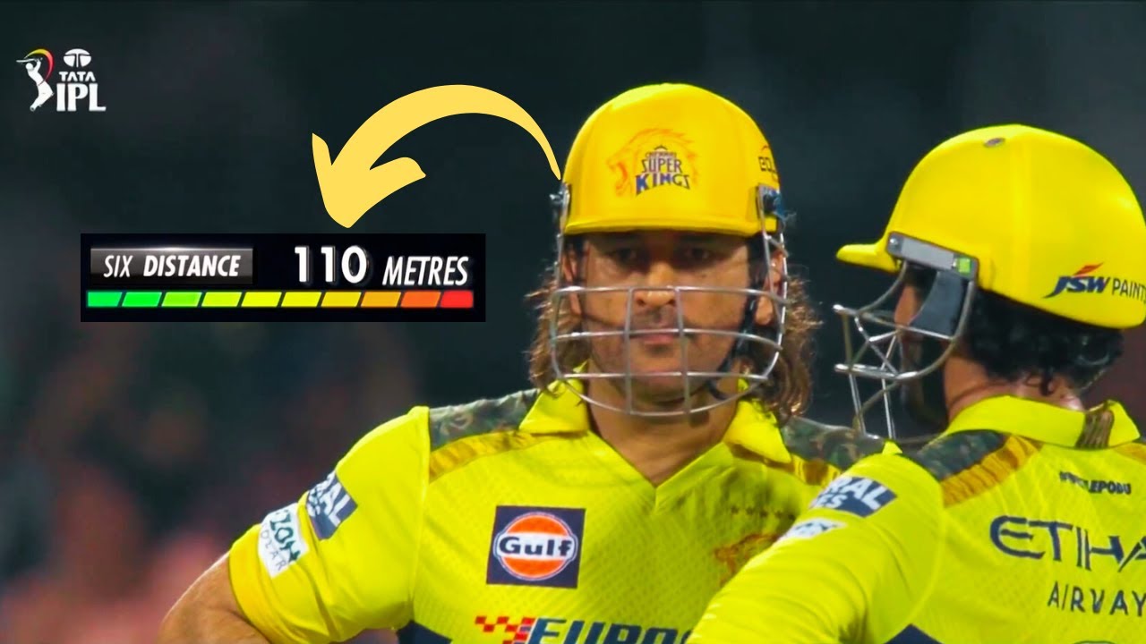 MS Dhoni’s Longest Six in IPL History! 🚀