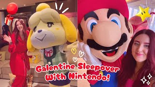 Nintendo Asked Me To Be Their Valentine!? ❤️ Nintendo Sleepover & Meeting Animal Crossing Isabelle!