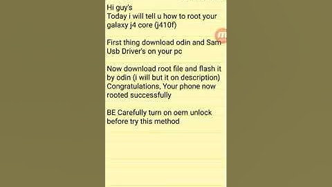How To Root J410F Tutorial