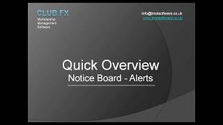 CLUB FX Software - Noticeboard screenshot 1