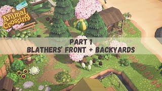 South River Mouth | Part 1 | Blathers' Front + Backyards | Speed Build | ACNH