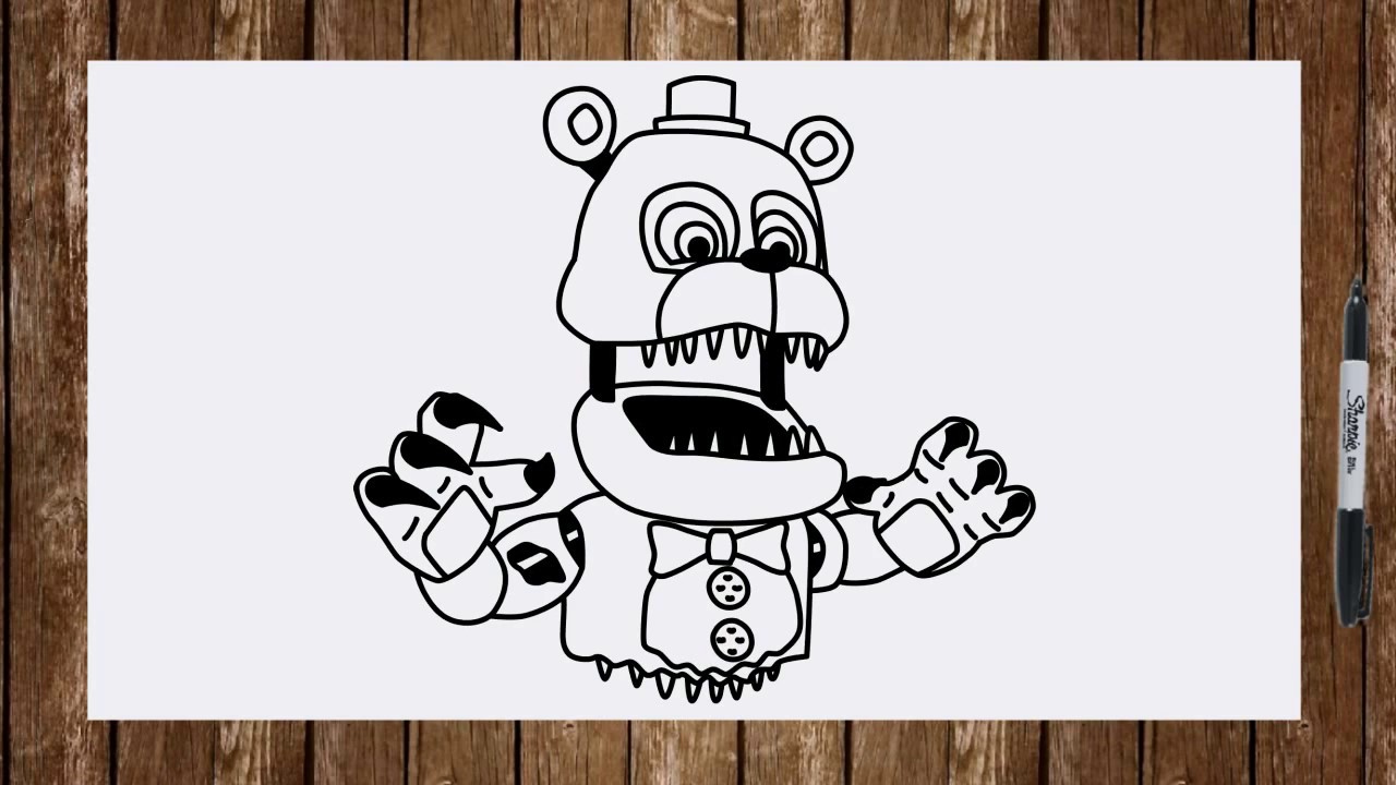 how to draw nightmare fred bear｜TikTok Search