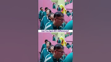 Spot 5 Differences Squid GAME so funny #squidgame #spotthedifference