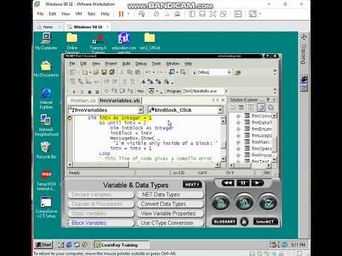 Learnkey VB.NET for Developers Part 1 Session 2 - Module 1, Section 2