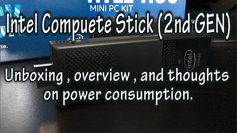 Intel Compute Stick (第二代): 开箱、概述和功耗测试