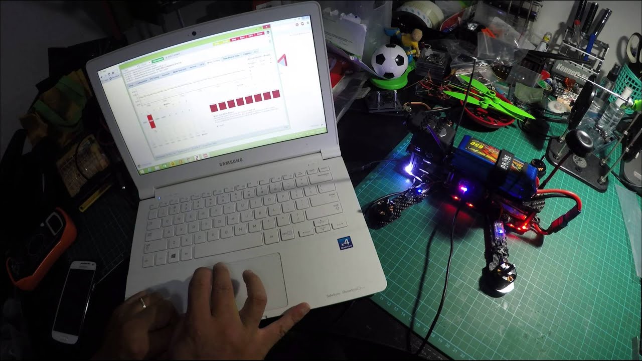 Motor #3 Vibrations shown on baseflight.