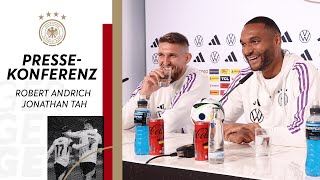 🎙️ Pressekonferenz der Nationalmannschaft mit Robert Andrich & Jonathan Tah