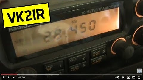 VK2IR on 28 MHz with mcHF QRP SDR