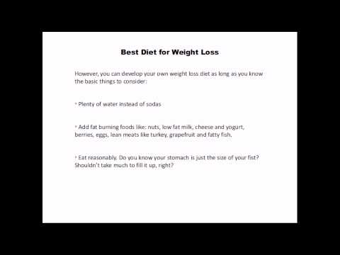 Best Diet For Weight Loss