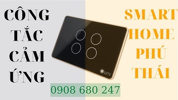 CÔNG TẮC CẢM ỨNG THÔNG MINH LUMI | Kính Phẳng, Viền Thẳng, Champagne | Smarthome Phú Thái