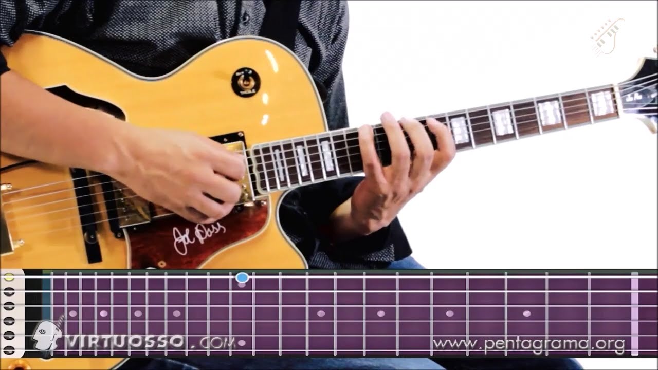 Como tocar jazz en la guitarra, escalas en la guitarra a 3 octavas - YouTube