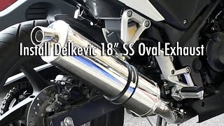 Slip On Exhaust Silencer Install - CBR250R Motorcycle