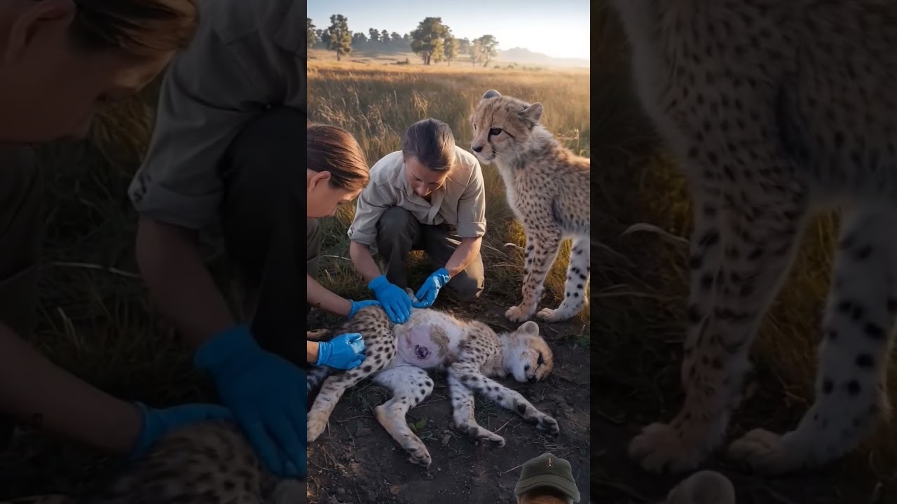 A mother Cheetah Struggles To Find Water And Survival