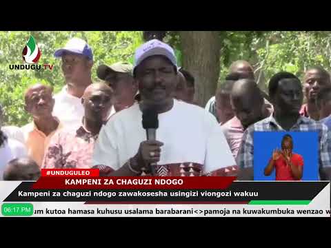 Kampeni Za Chaguzi Ndogo Zawakosesha Usingizi Viongozi Wakuu Nchini 